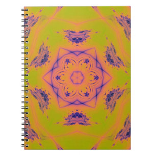 Caderno Espiral Contraste de gradiente de Sunset Beach Mandela
