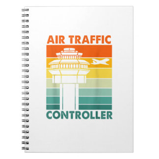 Caderno Espiral Controlador de Tráfego Aéreo Retroativo