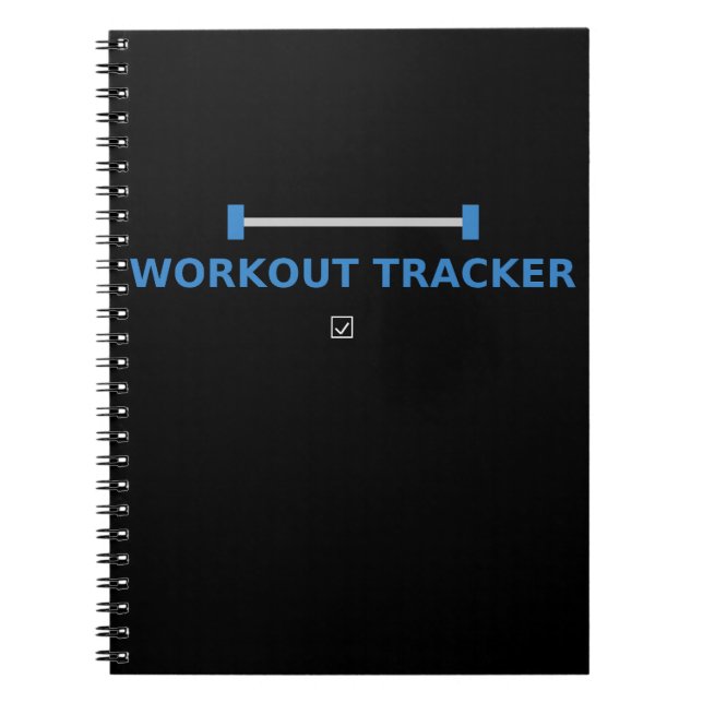 Caderno Espiral Controlador de Workout - Design de Diário Malhação (Frente)