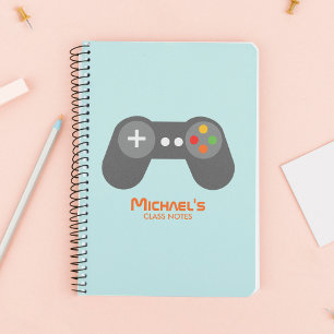 Caderno Espiral Controladora de videogame retrô