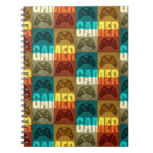 CADERNO ESPIRAL CONTROLE DE VIDEO GAME RETRÔ GAMER