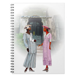 Caderno Espiral Conversa do Renascimento do Harlem – Aquarela de 1