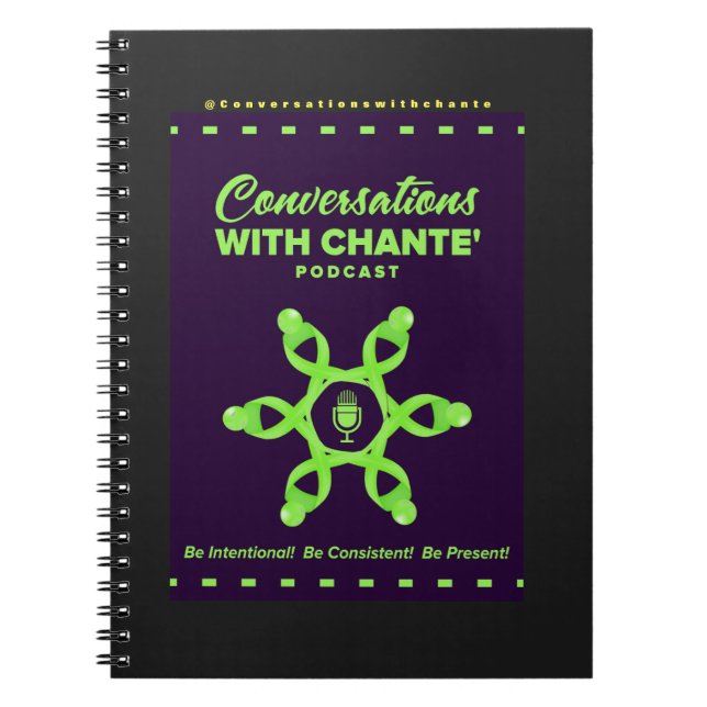 Caderno Espiral Conversas com o notebook Chante (Frente)