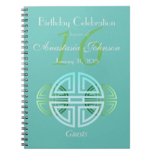 Caderno Espiral Convidados feitos sob encomenda do aniversário do