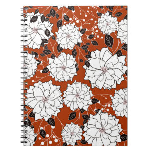 Caderno Espiral Convite Floral: Casamento Abstrato