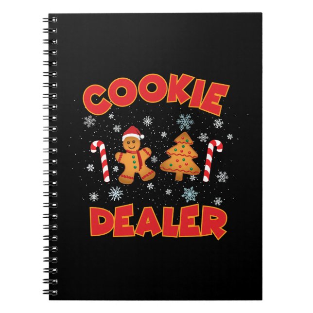 Caderno Espiral Cookie Baking Crew Natal (Frente)