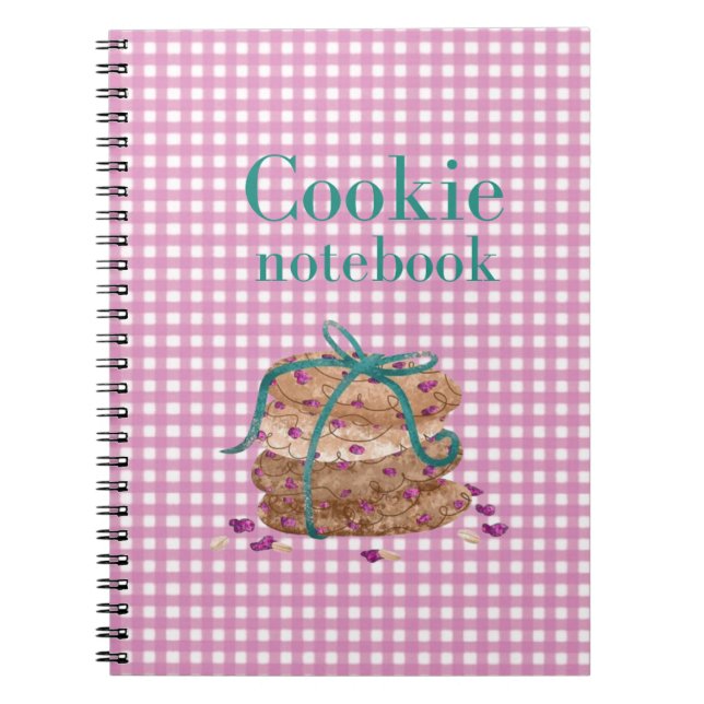 Caderno Espiral Cookie Baking Journal for Storing and Tracking  (Frente)