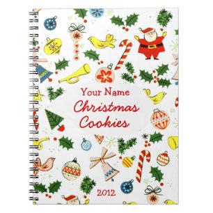 Caderno Espiral Cookie personalizado ou notebook de recebimento