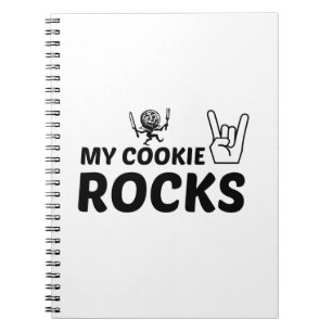 CADERNO ESPIRAL COOKIE ROCKS