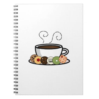 Caderno Espiral Cookies e café