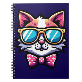 Caderno Espiral Cool Cat Notebook – Fun & Stylish Stationery