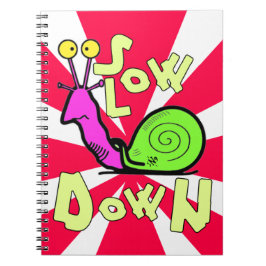 Caderno Espiral Cool Snail Cartoon Sticker