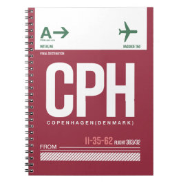 Caderno Espiral Copenhaga - Diário Viagem