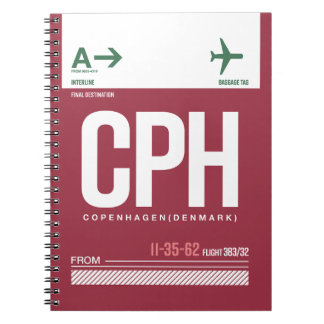 Caderno Espiral Copenhaga - Diário Viagem
