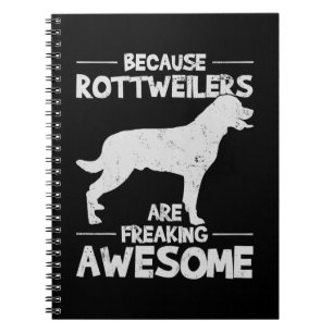 Caderno Espiral Cópia de Camiseta do Rottweiler