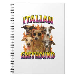 Caderno Espiral Cópia do Galgo Italiano