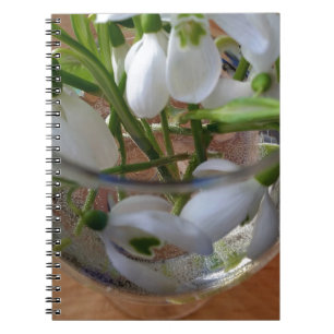 Caderno Espiral copo de gotas de neve