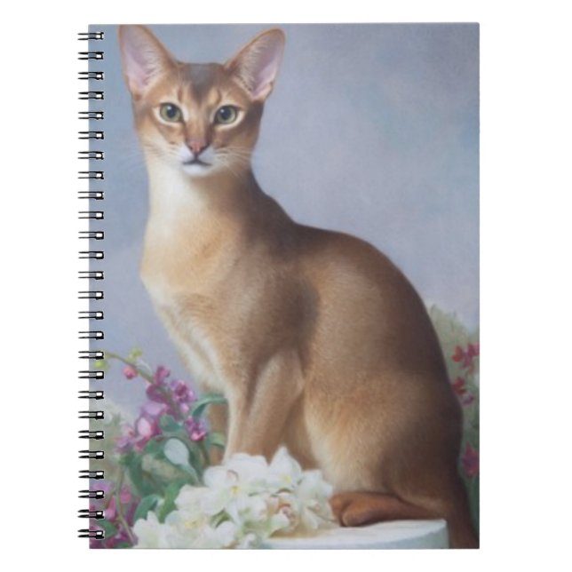 Caderno Espiral Copper Beauty – Abyssinian Cat Notebook (Frente)