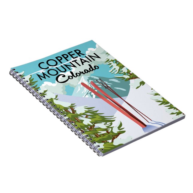 Caderno Espiral Copper Mountain Colorado Esqui (Lado Direito)