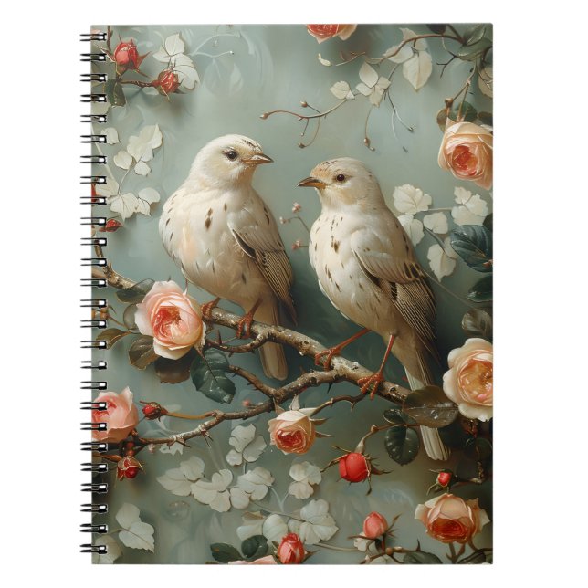 Caderno Espiral Coquette Birds Floral (Frente)