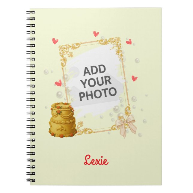 Caderno Espiral Coquette Birthday Notebook Gift (Frente)