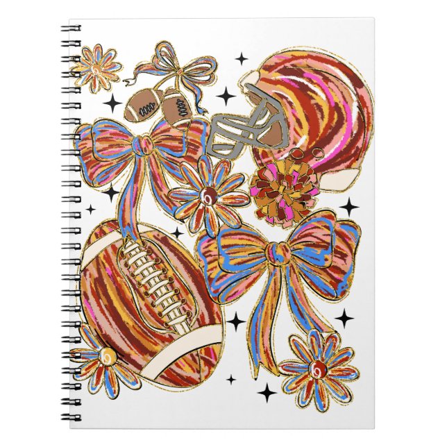 Caderno Espiral Coquette de Futebol BrushAVC (Frente)