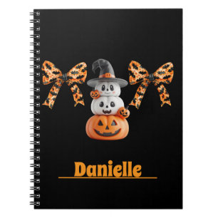 Caderno Espiral Coquette Pumpkin Cute Personalizado