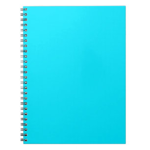 Caderno Espiral Cor Azul Turquesa Sky Personalize Isto!