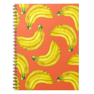 Caderno Espiral Cor da água das bananas