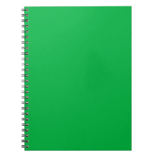 Caderno Espiral Cor da chave croma verde