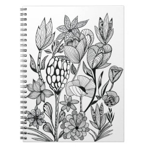 Caderno Espiral Cor da coloração branca preta