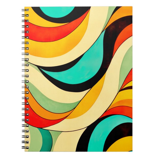 Caderno Espiral Cor da Cor Laranja e Amigos (Frente)