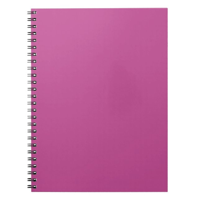 Caderno Espiral Cor da Tendência - Notebook Cor-de-Rosa Berry (Frente)