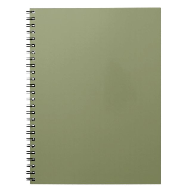 Caderno Espiral Cor da Tendência - Notebook Verde Leve Sólido (Frente)