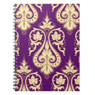 Caderno Espiral Cor damasco 4