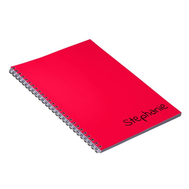 Caderno Espiral Cor de Rosa Americana (Lado Direito)