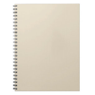 Caderno Espiral Cor de Tendência - Notebook bege Natural