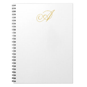 Caderno Espiral Cor Monograma Clássico Profissional Inicial
