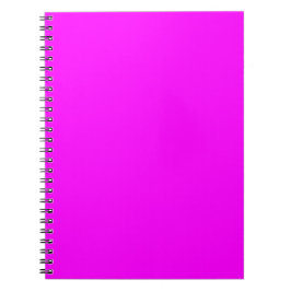 Caderno Espiral Cor Sólida Fuchsia | Elegante Clássico