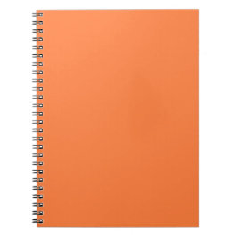 Caderno Espiral Cor Sólida Laranja Mango | Clássico | Elegante
