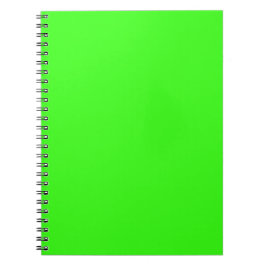 Caderno Espiral Cor Sólida Neon Verde | Clássico