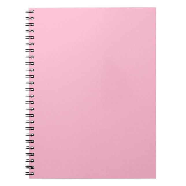 Caderno Espiral Cor sólida rosa-bebê (Frente)
