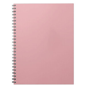 Caderno Espiral Cor Sólida Rosa-Rosa Rosa Clássico Elegante