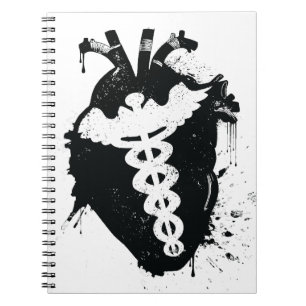 Caderno Espiral coração anatômico caducius