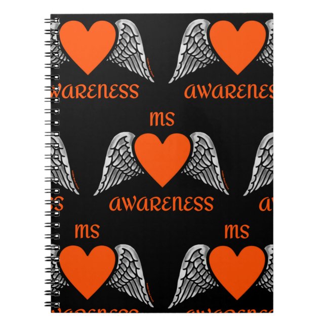 Caderno Espiral Coração/Asas...MS (Frente)