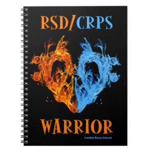 Caderno Espiral Coração/Chamas...RSD/CRPS