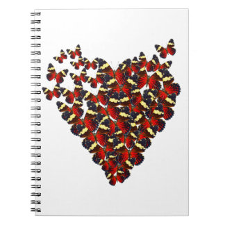 Caderno Espiral Coração da borboleta