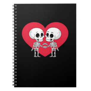 Caderno Espiral Coração da Mão Engraçado pelo dia de os namorados