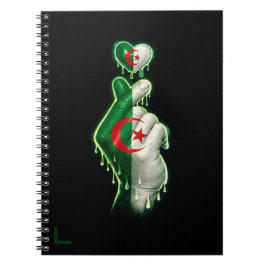 Caderno Espiral Coração de dedo da Argélia
