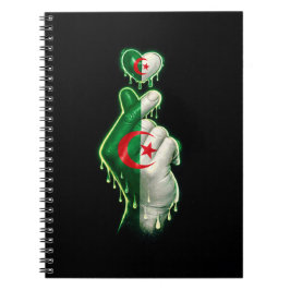 Caderno Espiral Coração de dedo da Argélia